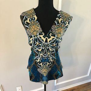 🌟HP🌟 Printed peplum top